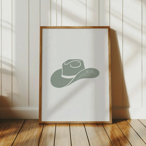 Cowgirl Hat Print