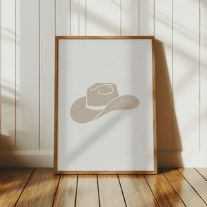 Cowgirl Hat Print