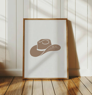 Cowgirl Hat Print