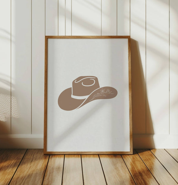 Cowgirl Hat Print