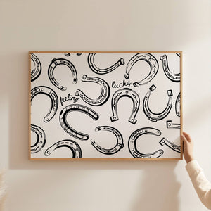 Lucky Horseshoes Print