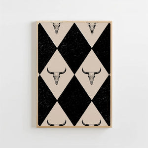 Retro Diamond Print