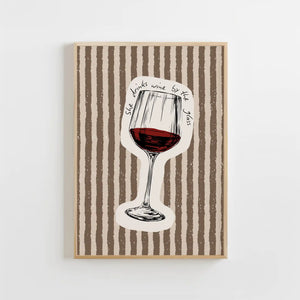Wine By The Glass Print