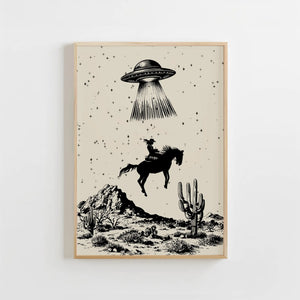 Space Cowgirl Print