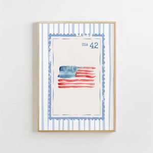 Flag Stamp Print
