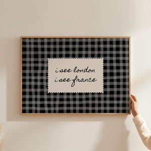 I See London Gingham Print