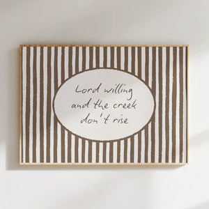 Lord Willing Print
