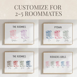 Custom Cowgirl Roommate Print