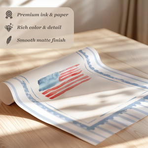 Flag Stamp Print