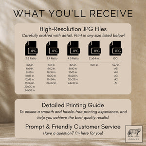 How Lucky Are We Guest Check Set of 3 Prints