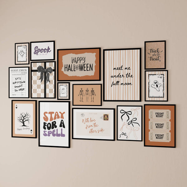 Trendy Halloween Set of 15 Prints
