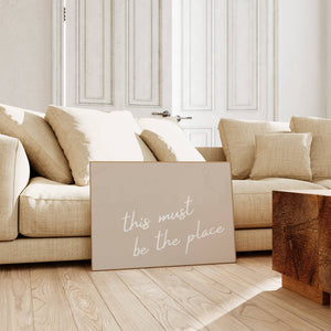 Beige This Must Be The Place Print