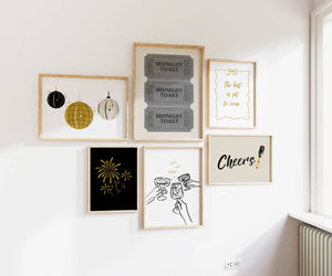 New Year's Eve Set of 15 Prints