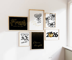 New Year's Eve Set of 15 Prints