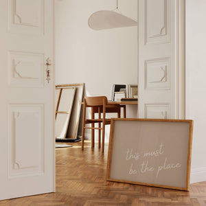 Beige This Must Be The Place Print