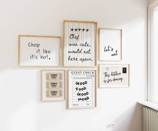 Kitchen Gallery Set of 6 Prints
