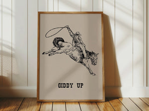 Giddy Up Print
