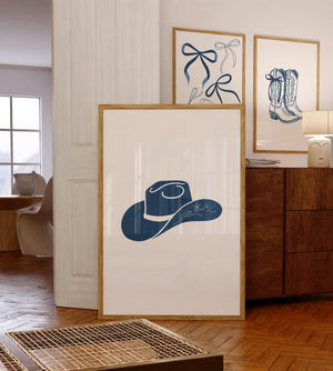 Cowgirl Hat Print