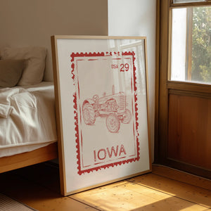Iowa Stamp Print