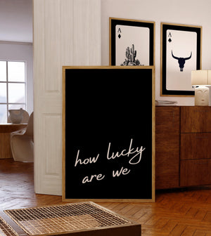 Lucky Playing Cards Set of 3 Prints