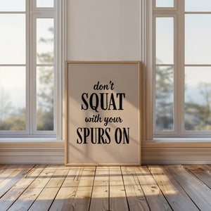 Spurs Funny Bathroom Print