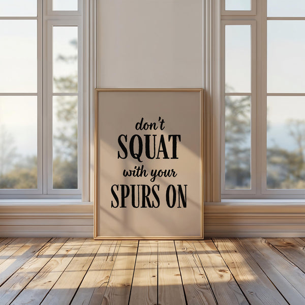 Spurs Funny Bathroom Print