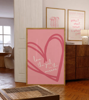 Girl In The Mirror Print