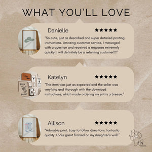 Pink Bathroom Gallery - Set of 6 Physical Prints