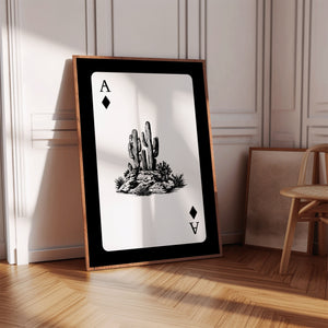 Western Playing Cards Set of 2 Prints