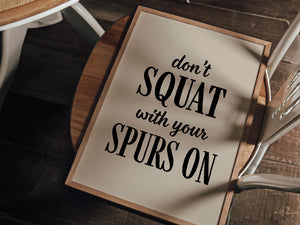 Spurs Funny Bathroom Print