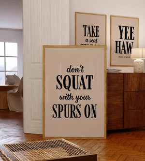 Spurs Funny Bathroom Print