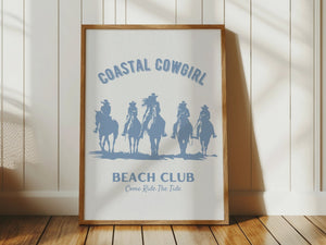 Coastal Cowgirl Beach Club Print
