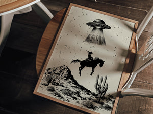 Space Cowgirl Print