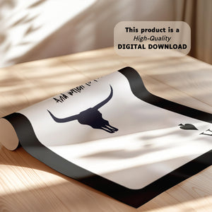 Western Gothic Set of 5 Prints