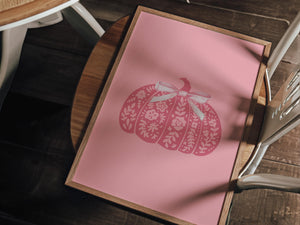 Girly Pumpkin Print