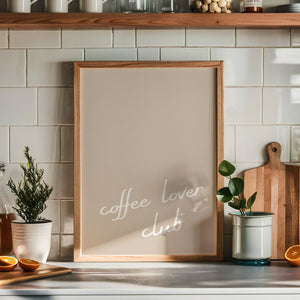 Coffee Lover Club Print