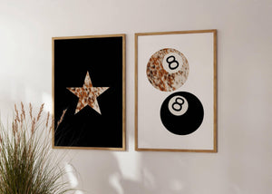 Retro Cowhide Set of 3 Prints