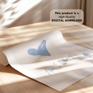 Am I Okay Playing Card Print