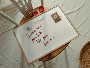 You Look Like You Love Me Postcard Print
