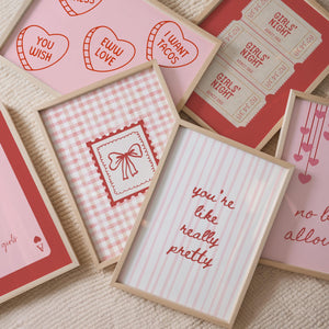 Galentine Wall Art Set of 15, Ladies Night Posters for Galentines Decor, Digital Download