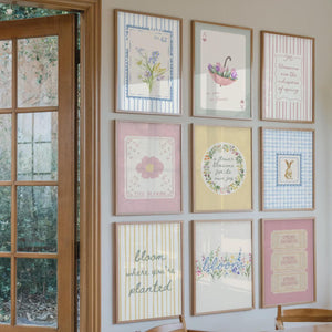 Spring Wall Art Set of 15, Hello Spring Poster, Floral Prints for Spring Decor, Digital Download