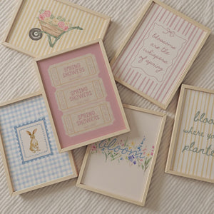 Spring Wall Art Set of 15, Hello Spring Poster, Floral Prints for Spring Decor, Digital Download