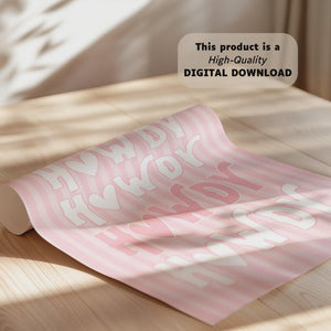 Preppy Cowgirl Set of 3 Prints, Girly Western Wall Art for Pink Dorm Decor, Digital Download
