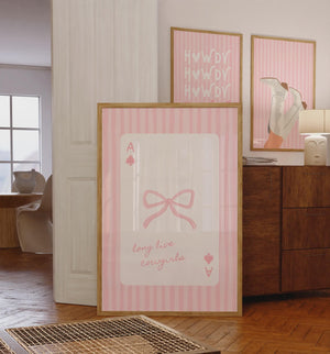 Preppy Cowgirl Set of 3 Prints, Girly Western Wall Art for Pink Dorm Decor, Digital Download