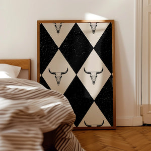 Retro Diamond Print