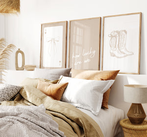 How Lucky Are We Set of 3 Prints