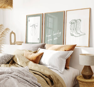 How Lucky Are We Set of 3 Prints