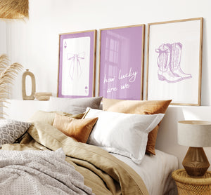 How Lucky Are We Set of 3 Prints