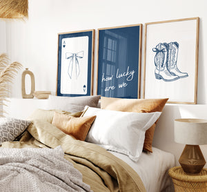 How Lucky Are We Set of 3 Prints