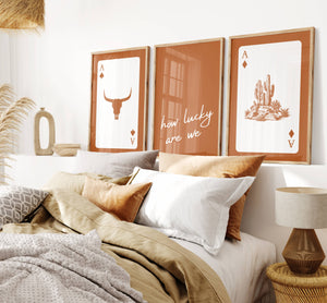 Lucky Playing Cards Set of 3 Prints